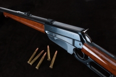Turnbull restored Winchester 1895 rifle  with charcoal blued receiver