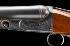 Turnbull restored Parker shotgun's rust blued barrels