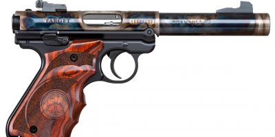 Turnbull Finished Ruger Mark IV with Wood Grips and Threaded Barrel