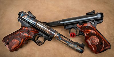 Turnbull ROCS Ruger Mark IV color case hardened and factory blued pair