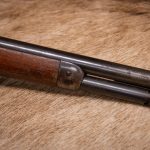 Photo of fire damaged Winchester Model 1894 Deluxe Takedown, a candidate for firearm restoration