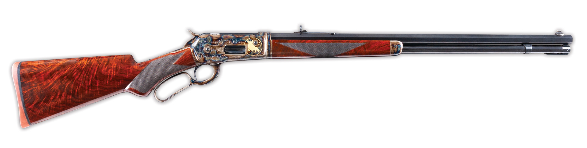 Photo of Doug Turnbull’s personal Winchester Model 1886 from 1888, as restored and converted to .475 Turnbull in 2007