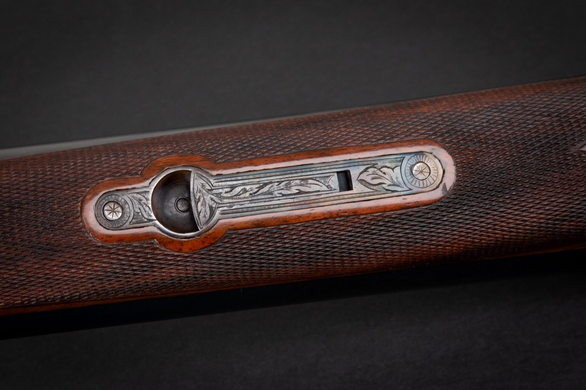 Photo of pre-owned A.H. Fox XE 12 gauge shotgun, featuring metal restoration by Turnbull Restoration