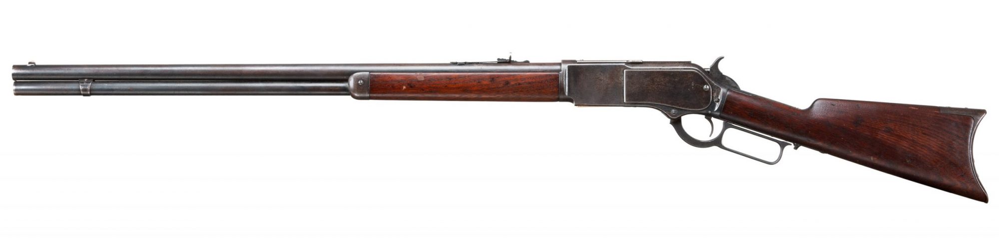 Photo of an antique Winchester Model 1876 from 1881, sold as-is by Turnbull Restoration