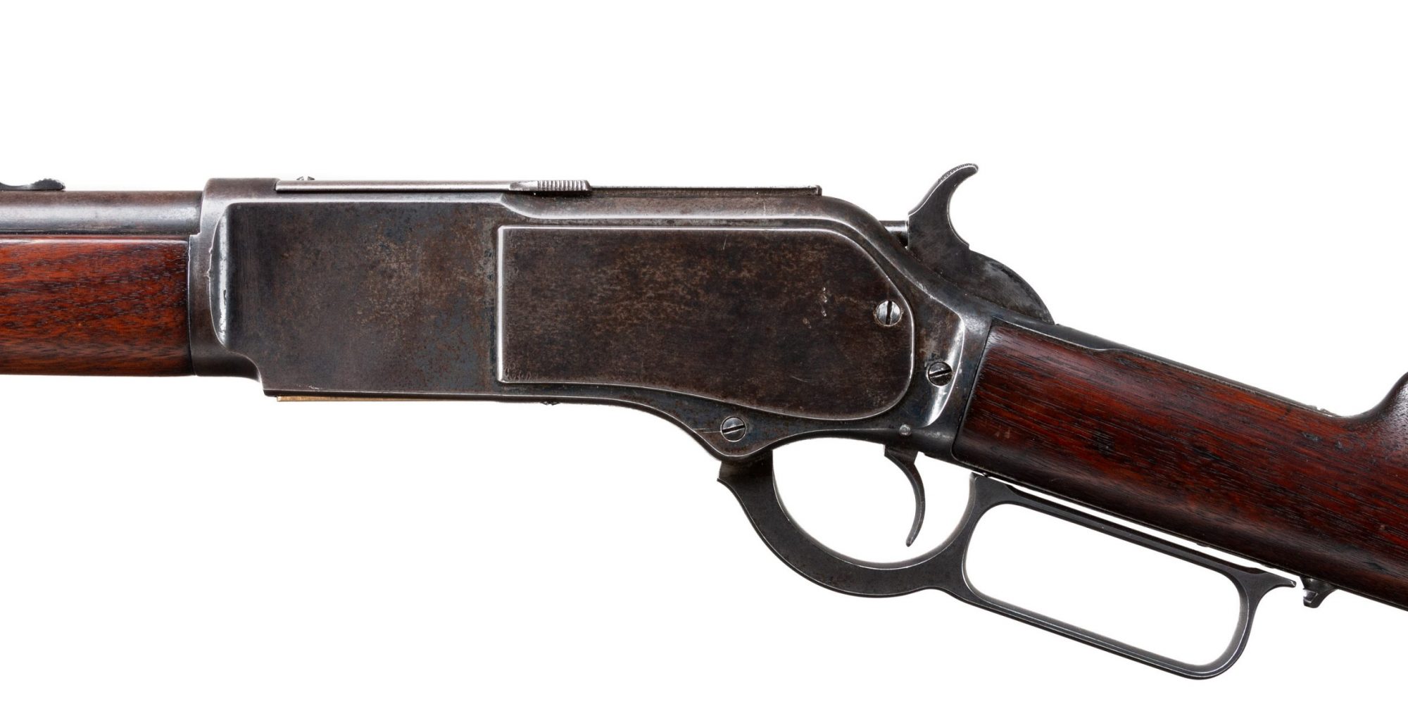 Photo of an antique Winchester Model 1876 from 1881, sold as-is by Turnbull Restoration