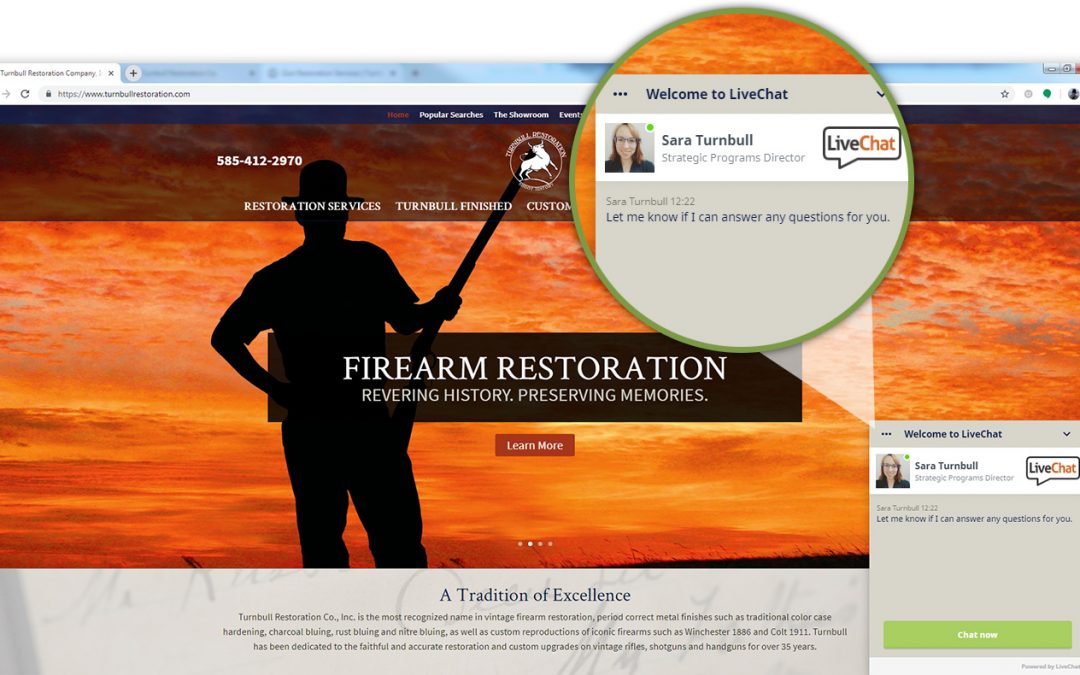 Image of Turnbull Restoration's website live chat feature