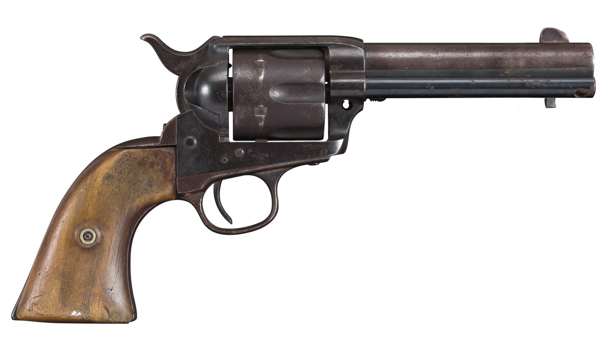 Photo of an antique Colt SAA, before restoration by Turnbull Restoration of Bloomfield NY