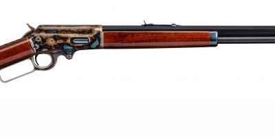 Photo of a restored Marlin Model 1893, featuring bone charcoal color case hardening, by Turnbull Restoration of Bloomfield, NY