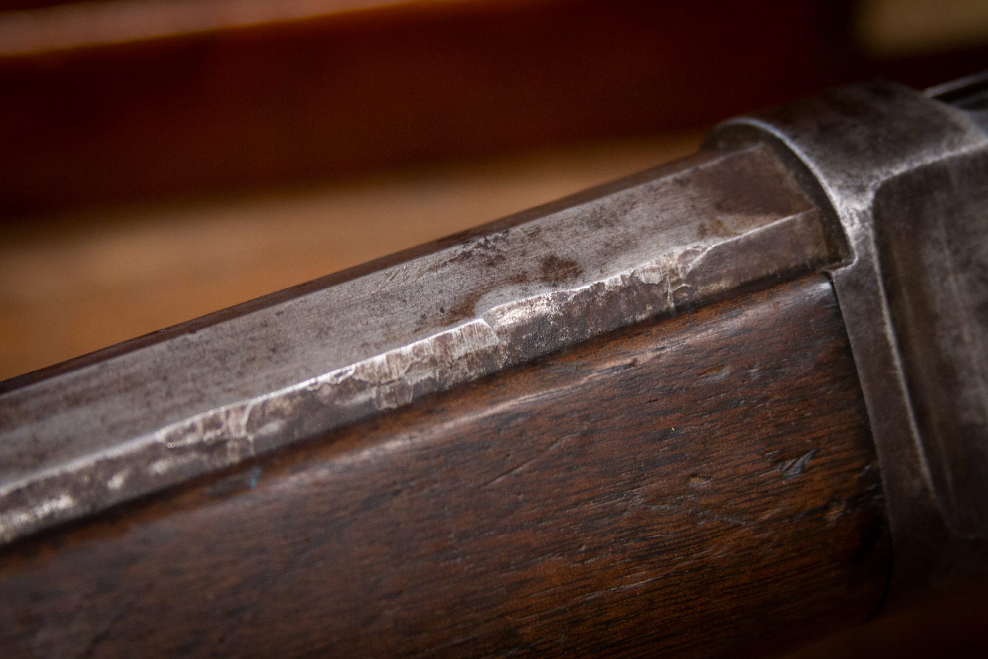 Photo of an antique Winchester Model 1886 from 1890, as sold by Turnbull Restoration in Bloomfield, NY