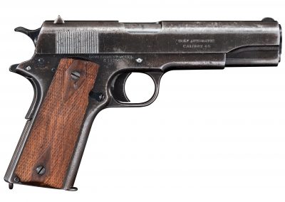 Photo of a Colt Government Model 1911 Commercial, before restoration by Turnbull Restoration