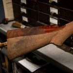 Photo of a Winchester Model 1876 from 1882, during restoration by Turnbull Restoration of Bloomfield NY