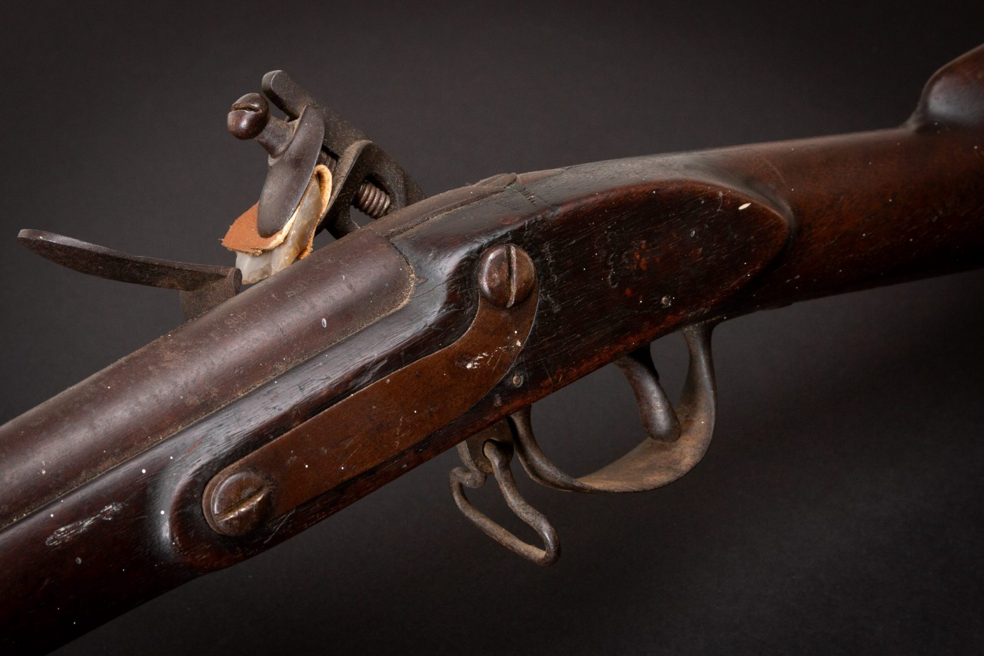 Photo of a Harper's Ferry Model 1795 Flintlock Musket from 1810, sold as-is by Turnbull Restoration in Bloomfield, NY
