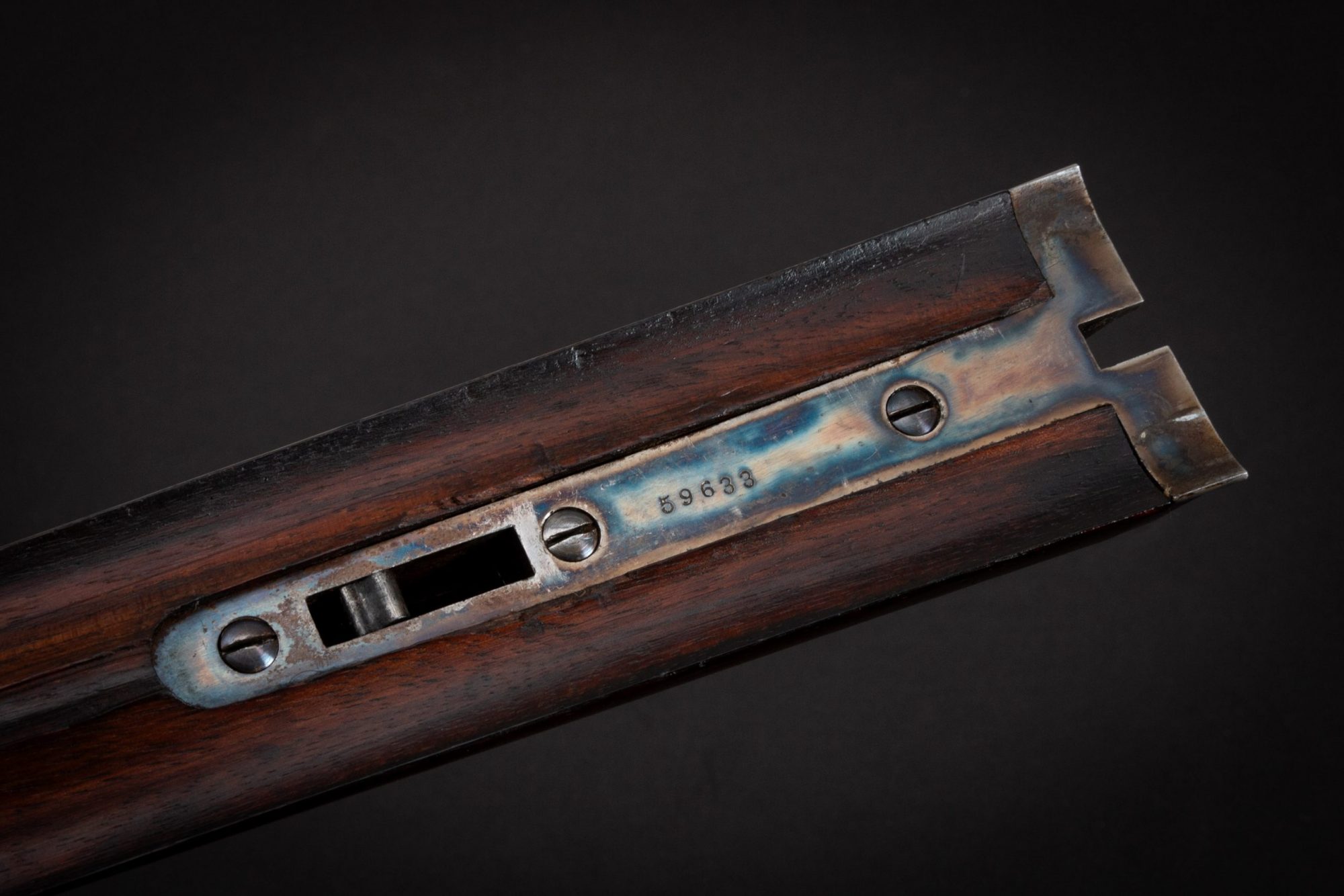 Photo of an antique Parker PH 10 gauge side-by-side shotgun from 1890. For sale as-is by Turnbull Restoration of Bloomfield, NY