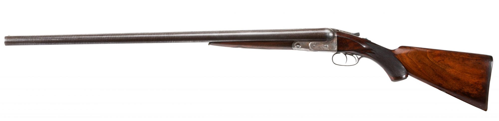 Photo of an antique Parker PH 10 gauge side-by-side shotgun from 1890. For sale as-is by Turnbull Restoration of Bloomfield, NY