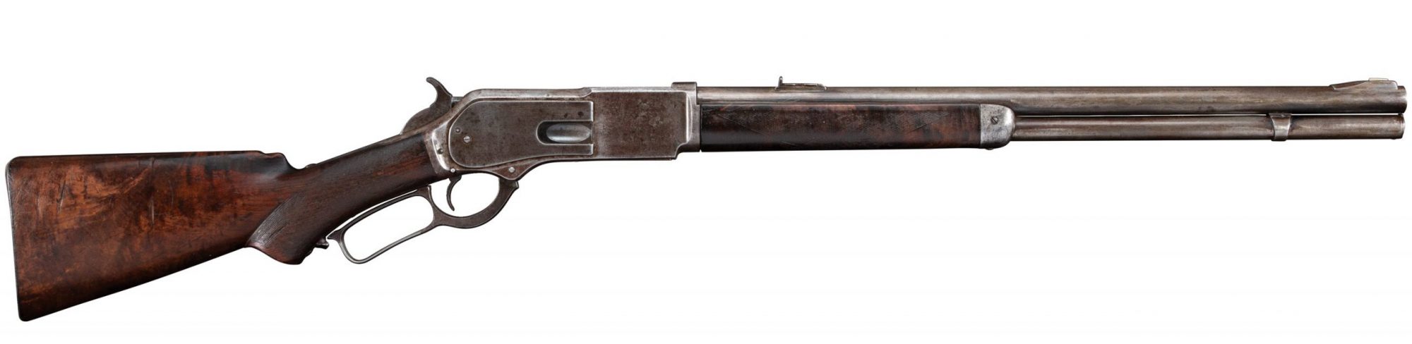 Photo of a Winchester Model 1876 from 1882, before restoration by Turnbull Restoration of Bloomfield NY