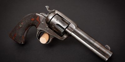 Photo of an original Colt SAA Bisley model from 1905, for sale by Turnbull Restoration of Bloomfield, NY