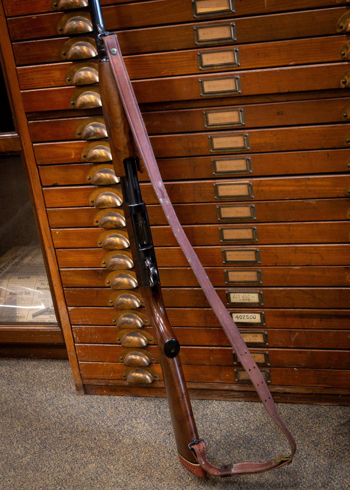 Photo of a pre-owned Ithaca 37R Deluxe Featherweight 12 gauge shotgun, for sale by Turnbull Restoration of Bloomfield, NY