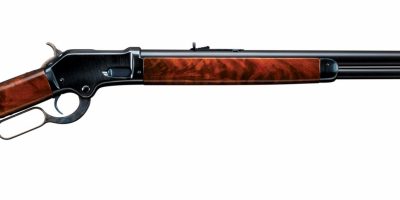 Photo of a restored Colt 1883 Burgess rifle, featuring all period-correct metal finishes by Turnbull Restoration of Bloomfield, NY