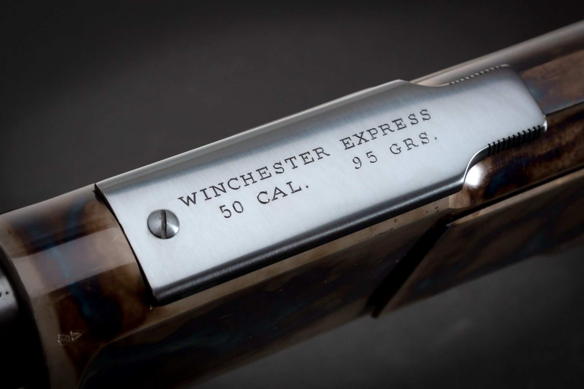 Photo of a restored Winchester 1876 Second Model from 1881, featuring bone charcoal color case hardening and other period-correct finishes, by Turnbull Restoration of Bloomfield, NY