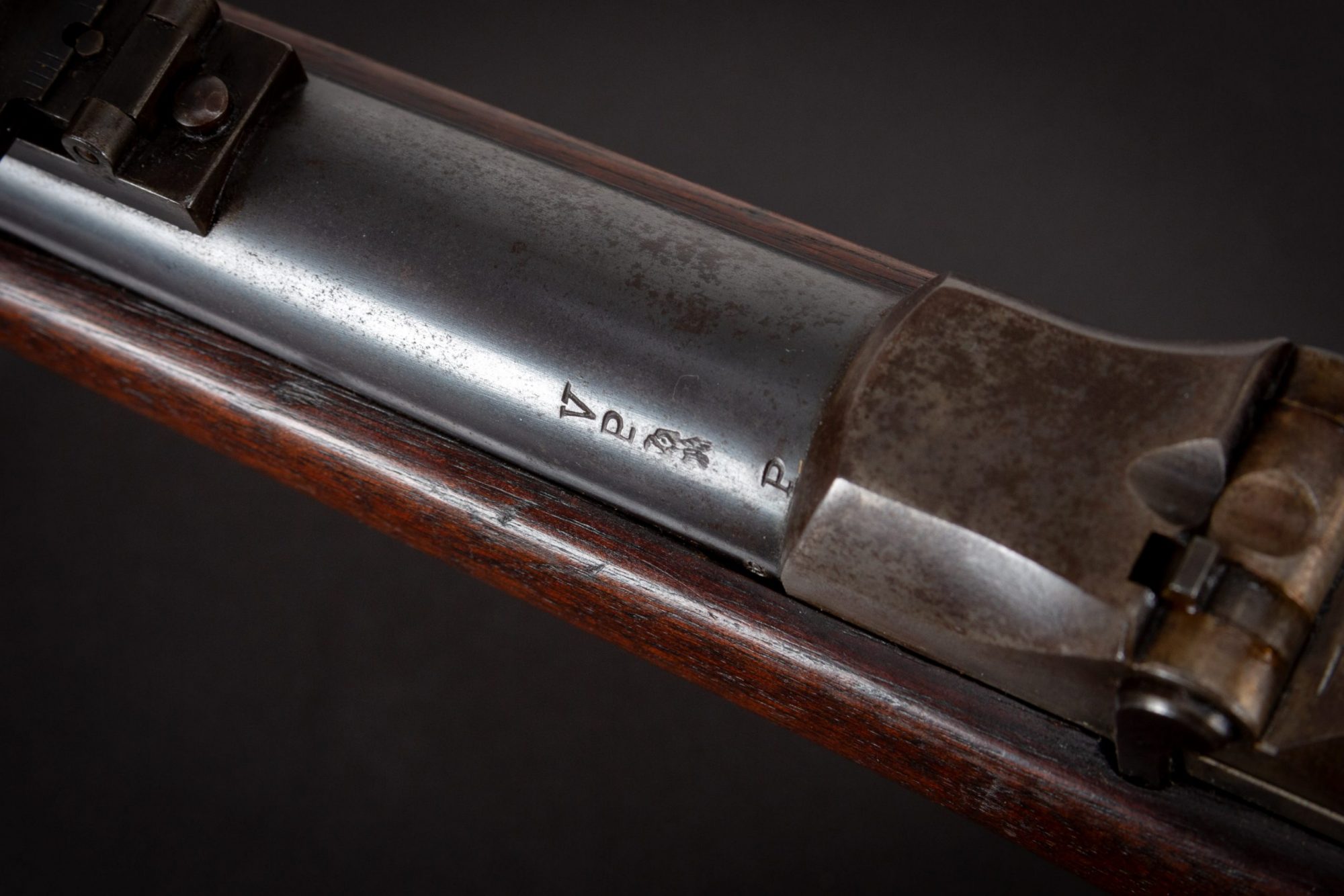 Photo of a Springfield Armory Model 1873 with 1883 cartouche, for sale by Turnbull Restoration of Bloomfield, NY