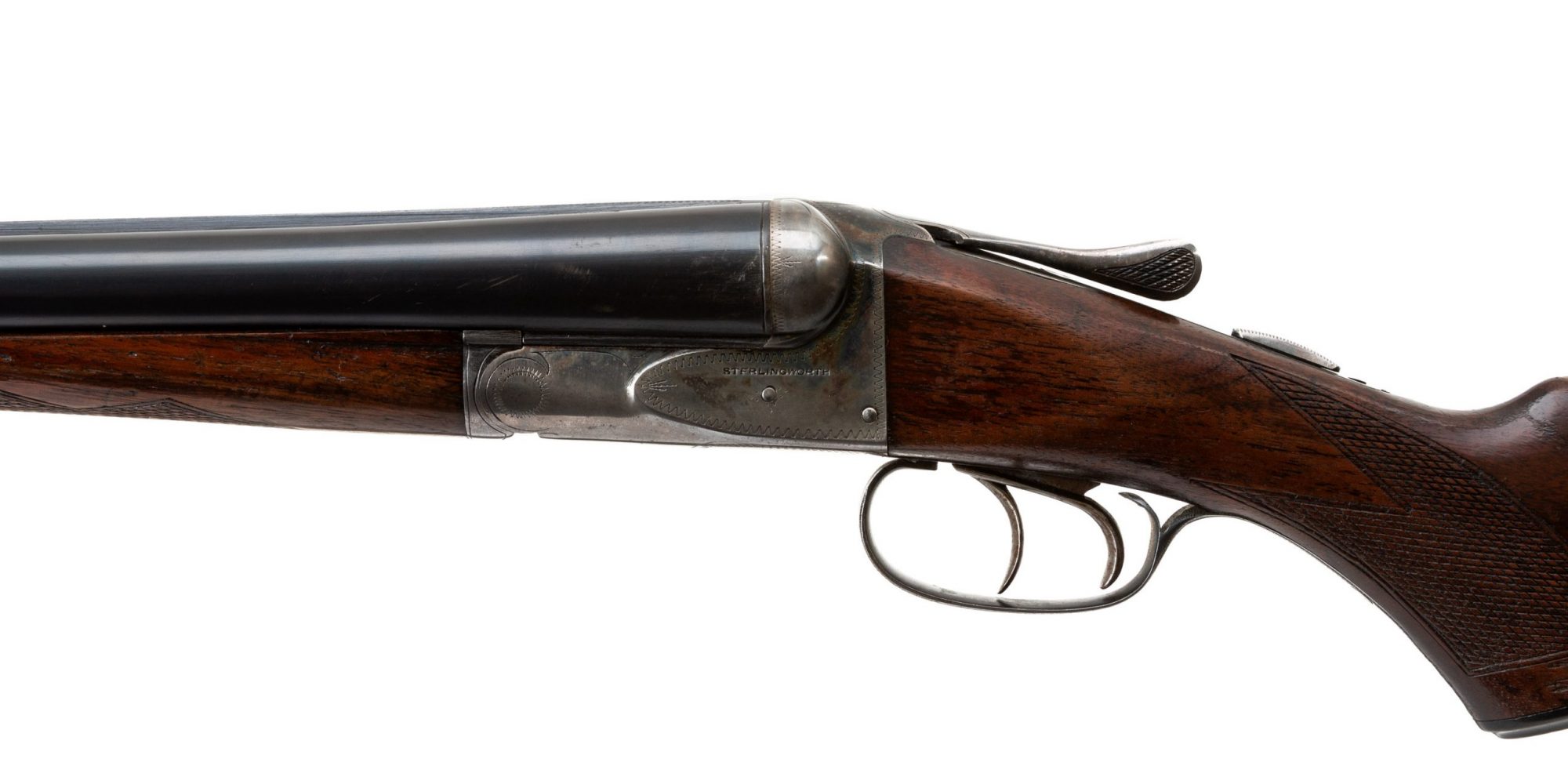 Photo of a pre-owned Fox Sterlingworth 12 gauge double gun from from circa 1943-45, for sale by Turnbull Restoration of Bloomfield, NY
