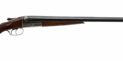 Photo of a pre-owned Fox Sterlingworth 12 gauge double gun from from circa 1943-45, for sale by Turnbull Restoration of Bloomfield, NY