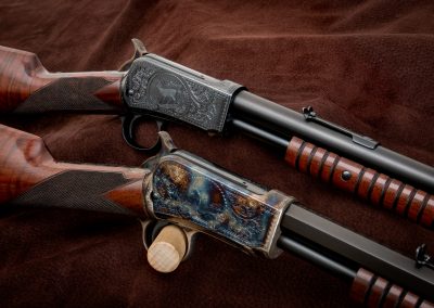 Photo of restored and upgraded Winchester Model 1890 and Model 1906, by Turnbull Restoration of Bloomfield, NY