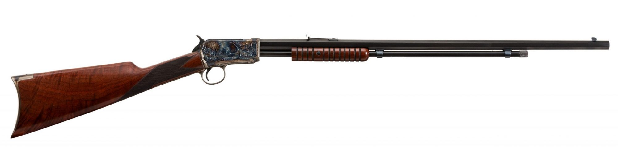Photo of a restored and upgraded Winchester Model 1890, by Turnbull Restoration of Bloomfield, NY