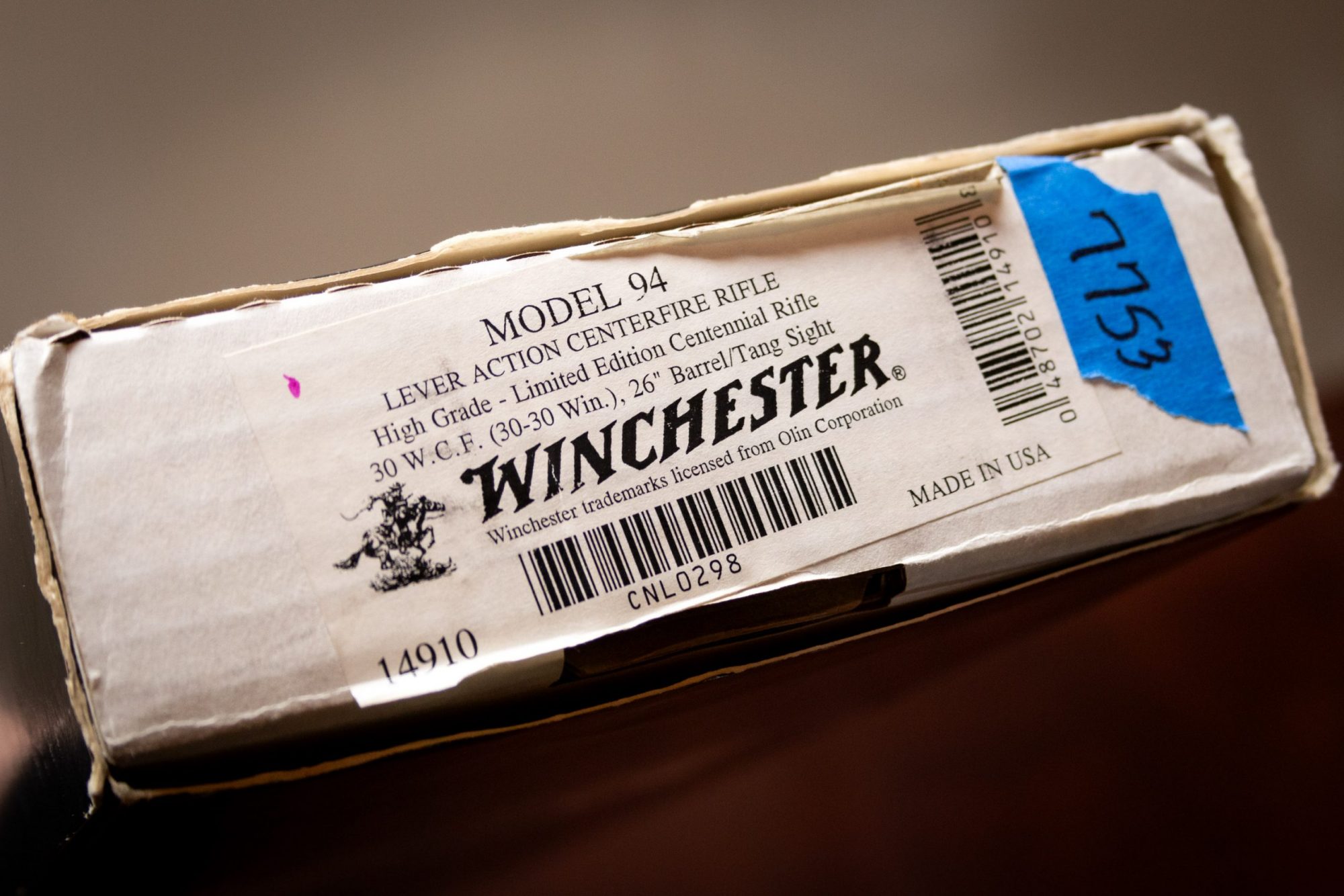 Photo of a pre-owned Winchester Model 94 Limited Edition High Grade Centennial Rifle box