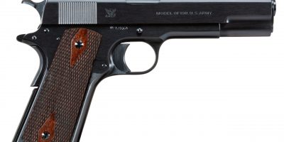 Photo of a restored Springfield Armory Model 1911, restored and for sale by Turnbull Restoration of Bloomfield, NY