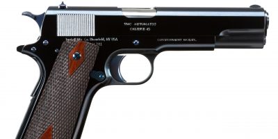 Photo of a Turnbull Commercial Model 1911, a 1912-era Model 1911 reproduction built by Turnbull Restoration the experts of classic Model 1911 restoration