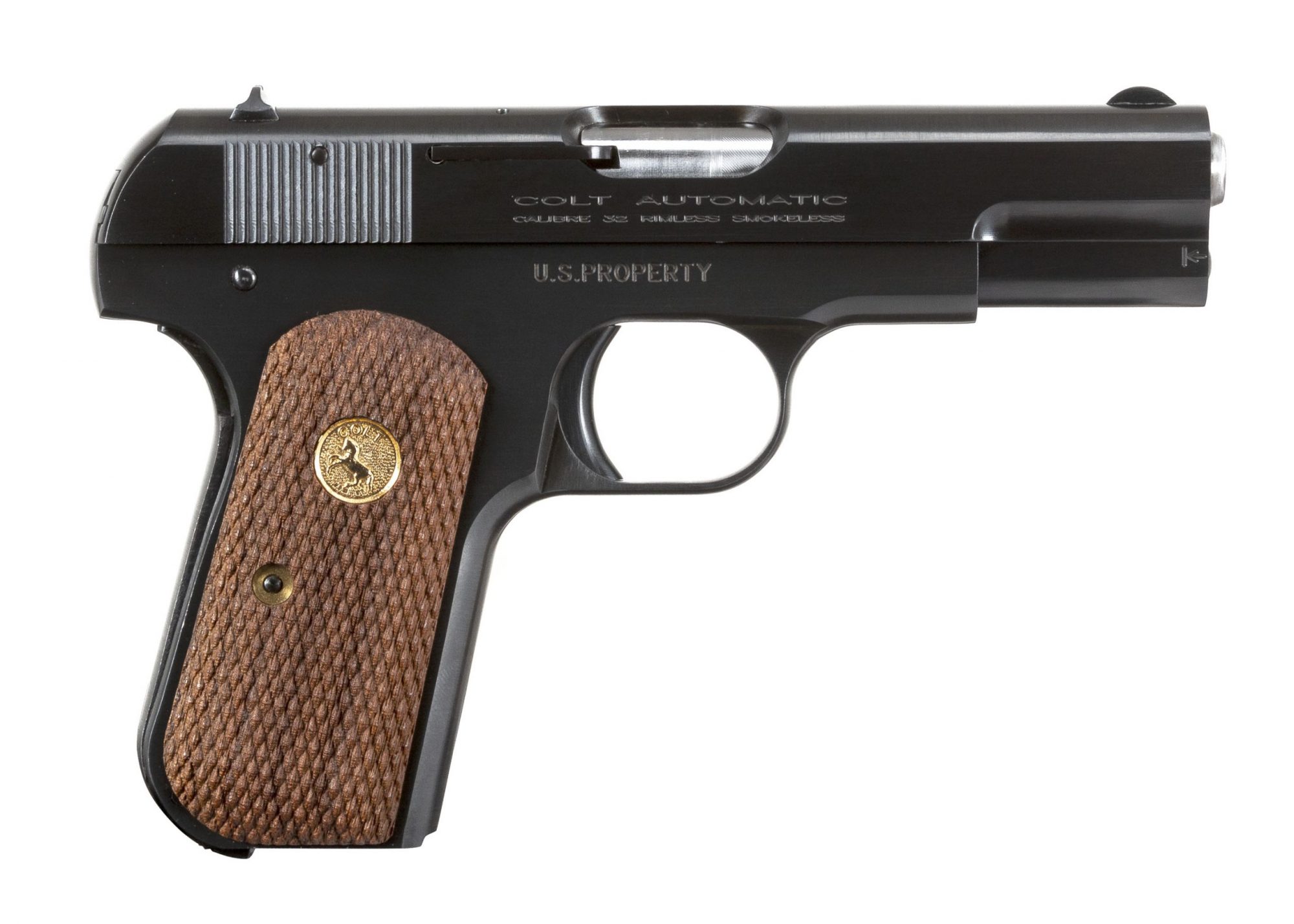Photo of a Colt Model 1903 Pocket Hammerless in .32 ACP, for sale by Turnbull Restoration of Bloomfield, NY