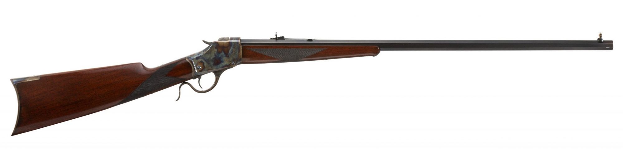 Photo of a Winchester Model 1885 from 1891, restored by Turnbull Restoration in 2006