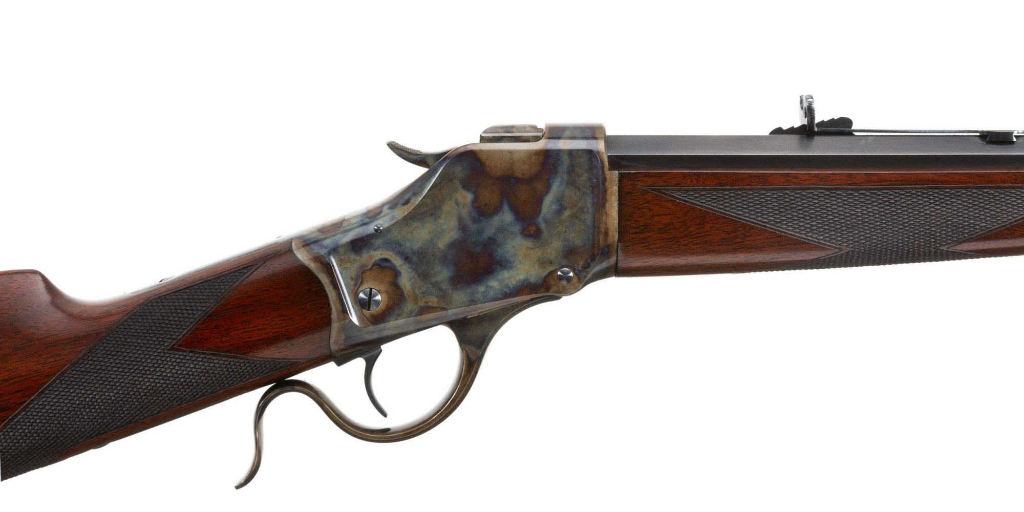 Photo of a Winchester Model 1885 from 1891, restored by Turnbull Restoration in 2006