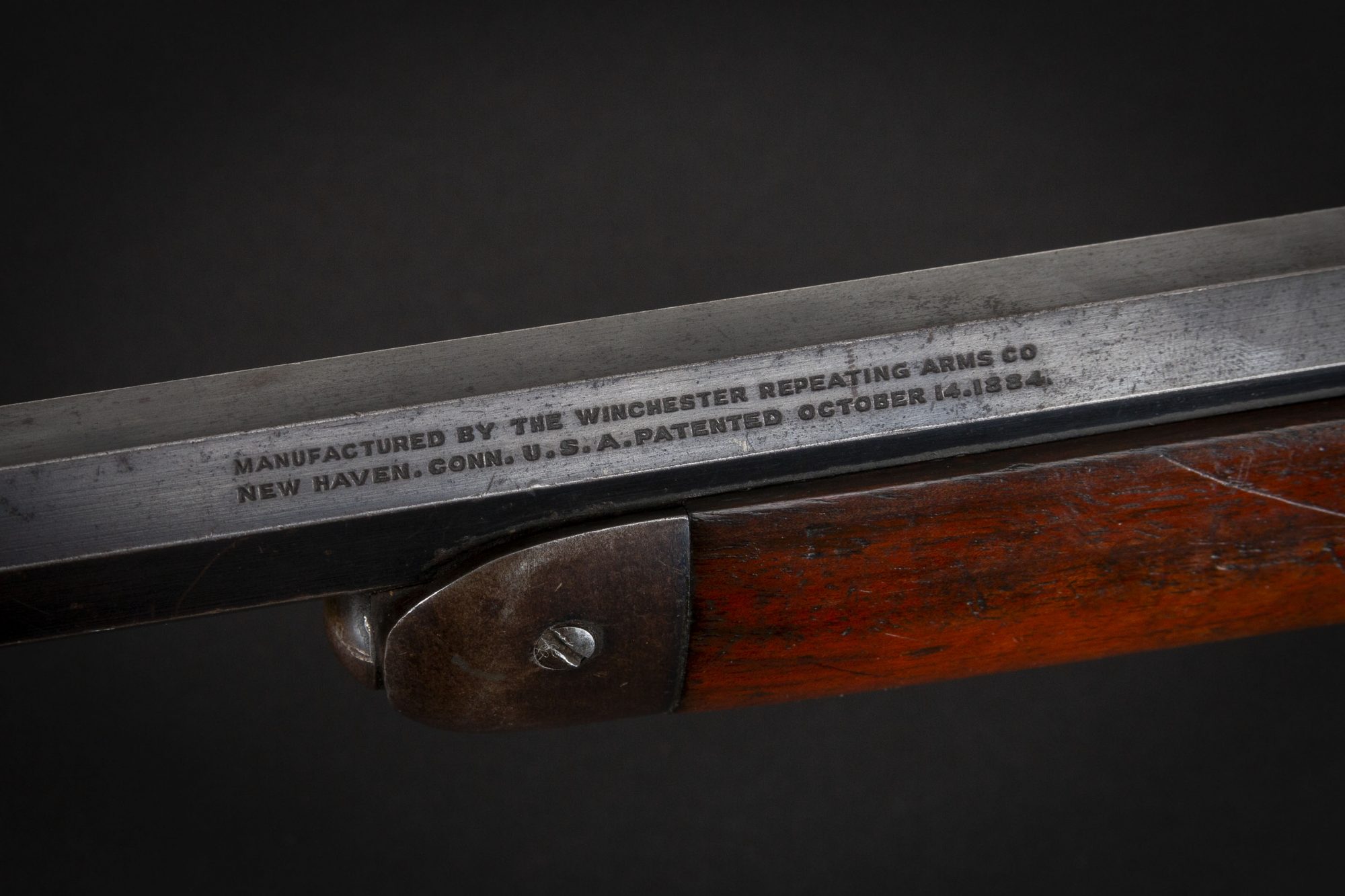 Photo of a Winchester 1892 from 1918, for sale by Turnbull Restoration of Bloomfield, NY