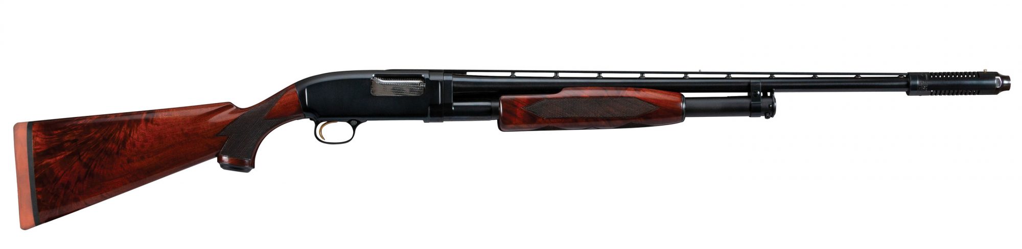 Photo of a Winchester Model 12 from 1958 after restoration work by Turnbull Restoration of Bloomfield, NY