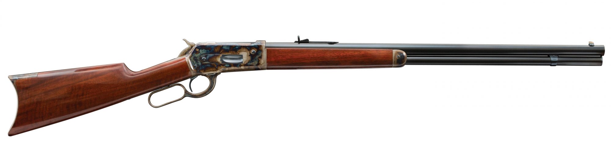 Photo of a restored Winchester Model 1886 from 1891, restoration work performed by Turnbull Restoration of Bloomfield, NY