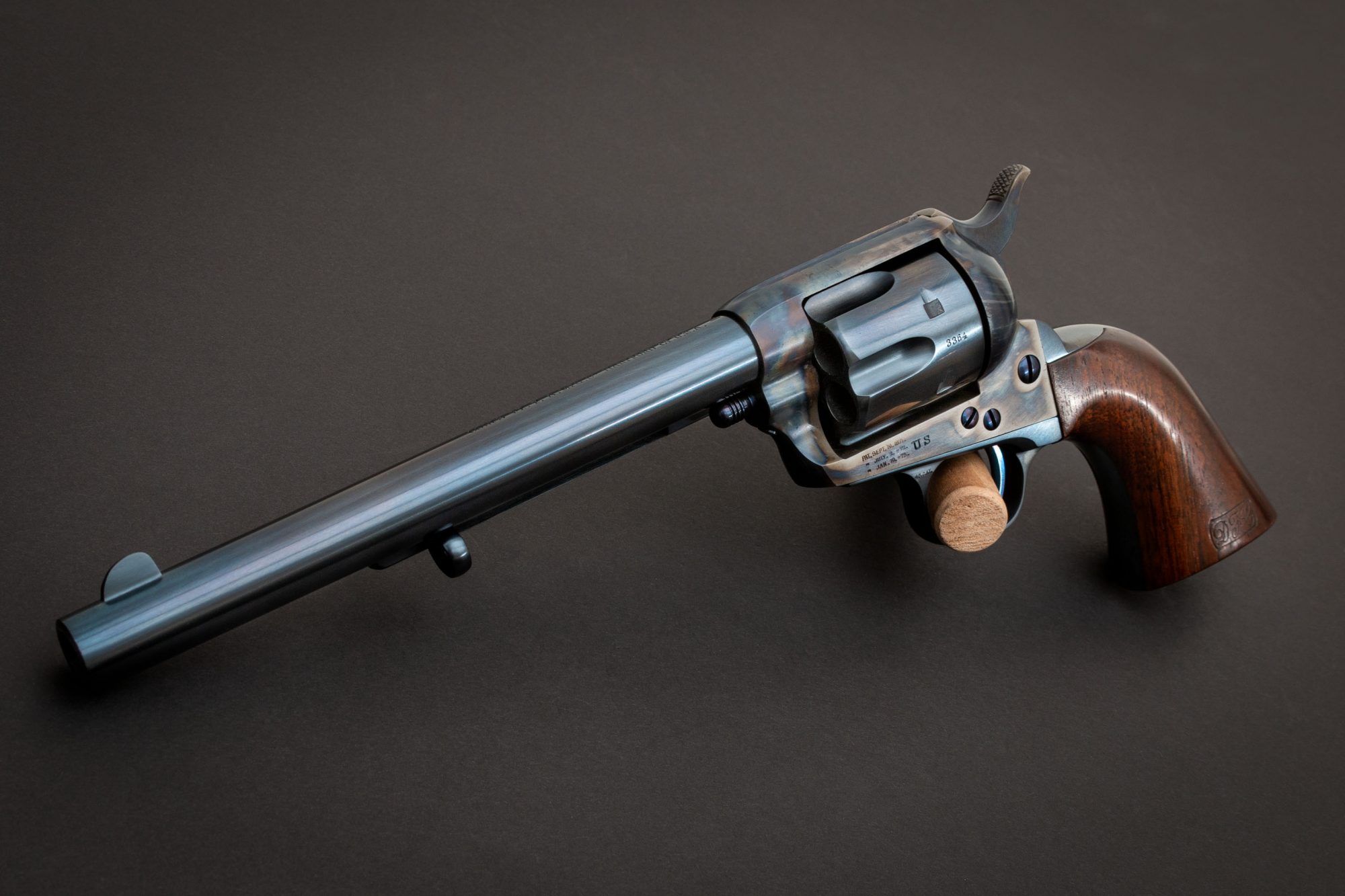 Photo of a restored Colt SAA black powder frame from 1884, restored by Turnbull Restoration of Bloomfield, NY in 2016