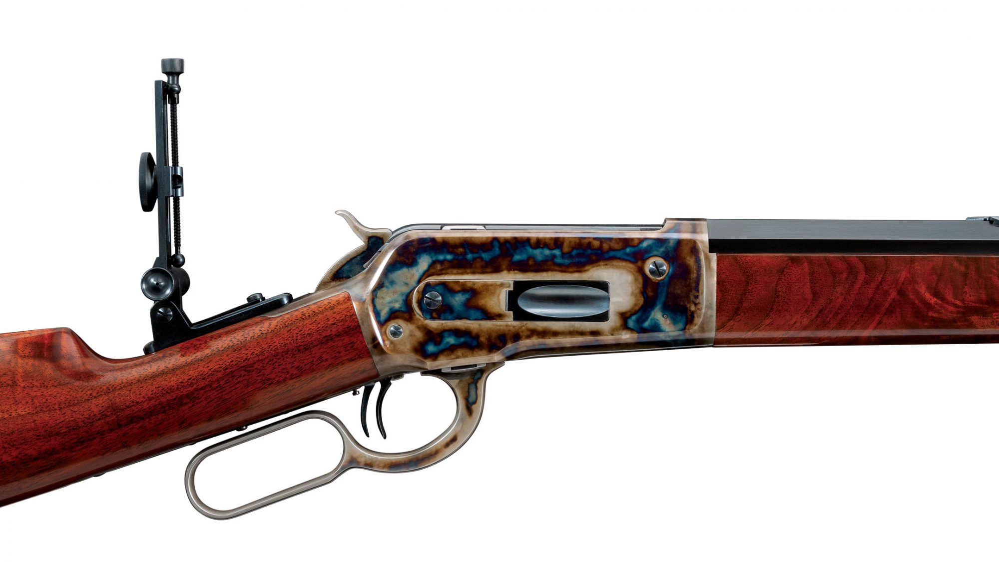Photo of a restored Winchester Model 1886 from 1895, restoration work performed by Turnbull Restoration of Bloomfield, NY