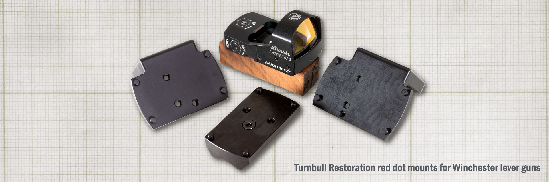 Red Dot sight mounts for Winchester lever action rifles made by Turnbull Restoration