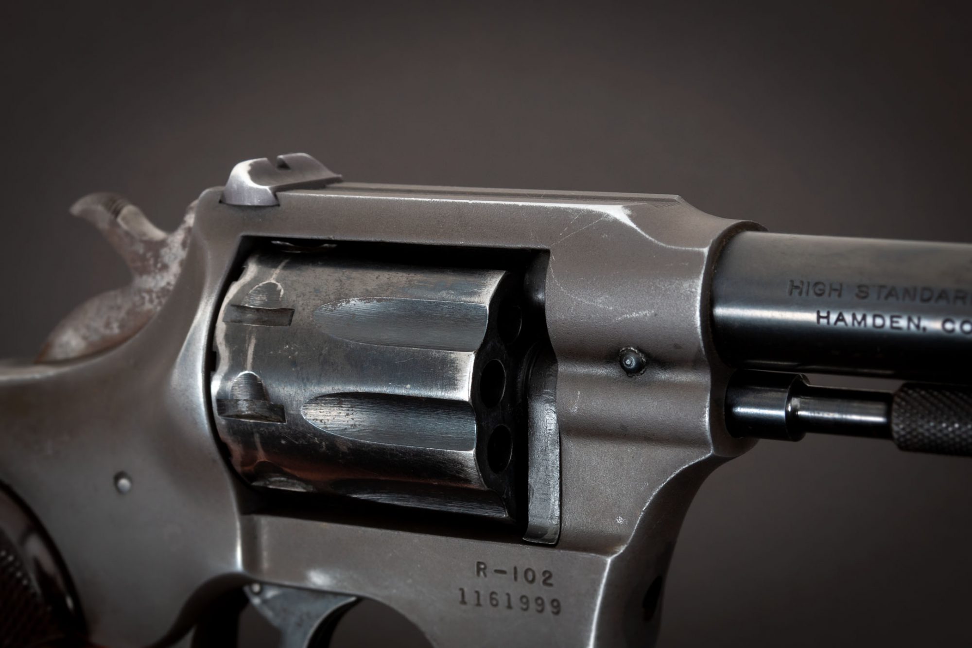 Photo of a pre-owned Hi-Standard Sentinel R-102 .22 caliber revolver for sale by Turnbull Restoration Co. of Bloomfield, NY