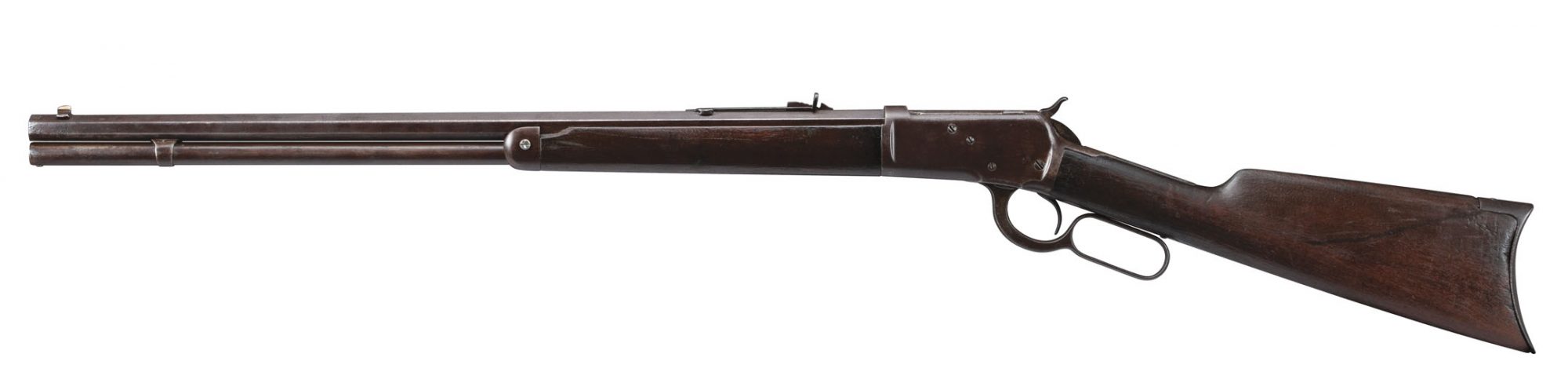 Photo of a Winchester Model 1892 from 1900 before restoration in 2019 by Turnbull Restoration Co. of Bloomfield, NY