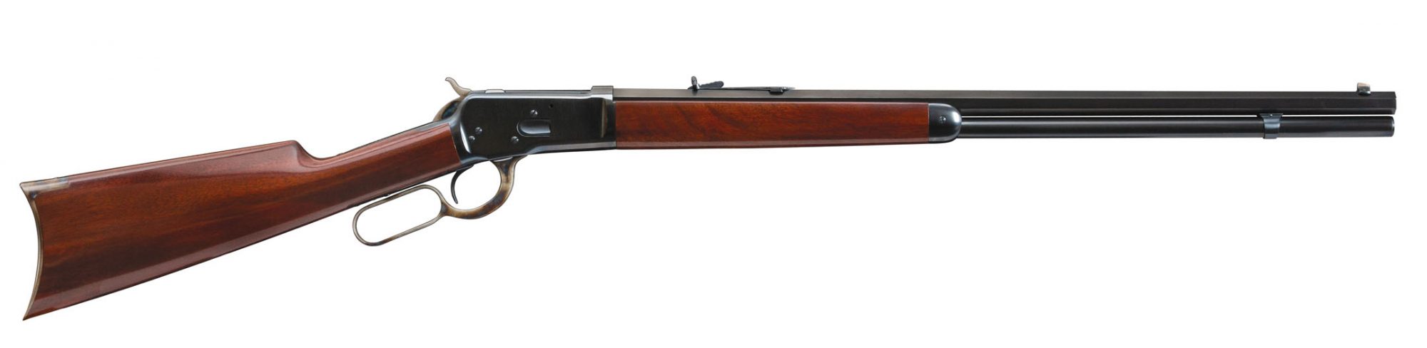Photo of a restored Winchester Model 1892 from 1900, restored in 2019 by Turnbull Restoration Co. of Bloomfield, NY