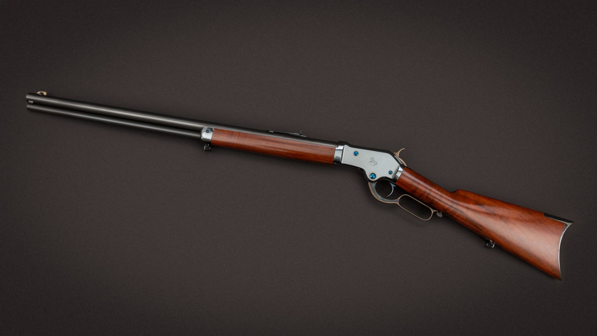 Photo of a Colt Burgess Model lever action rifle, restored by Turnbull Restoration Co.