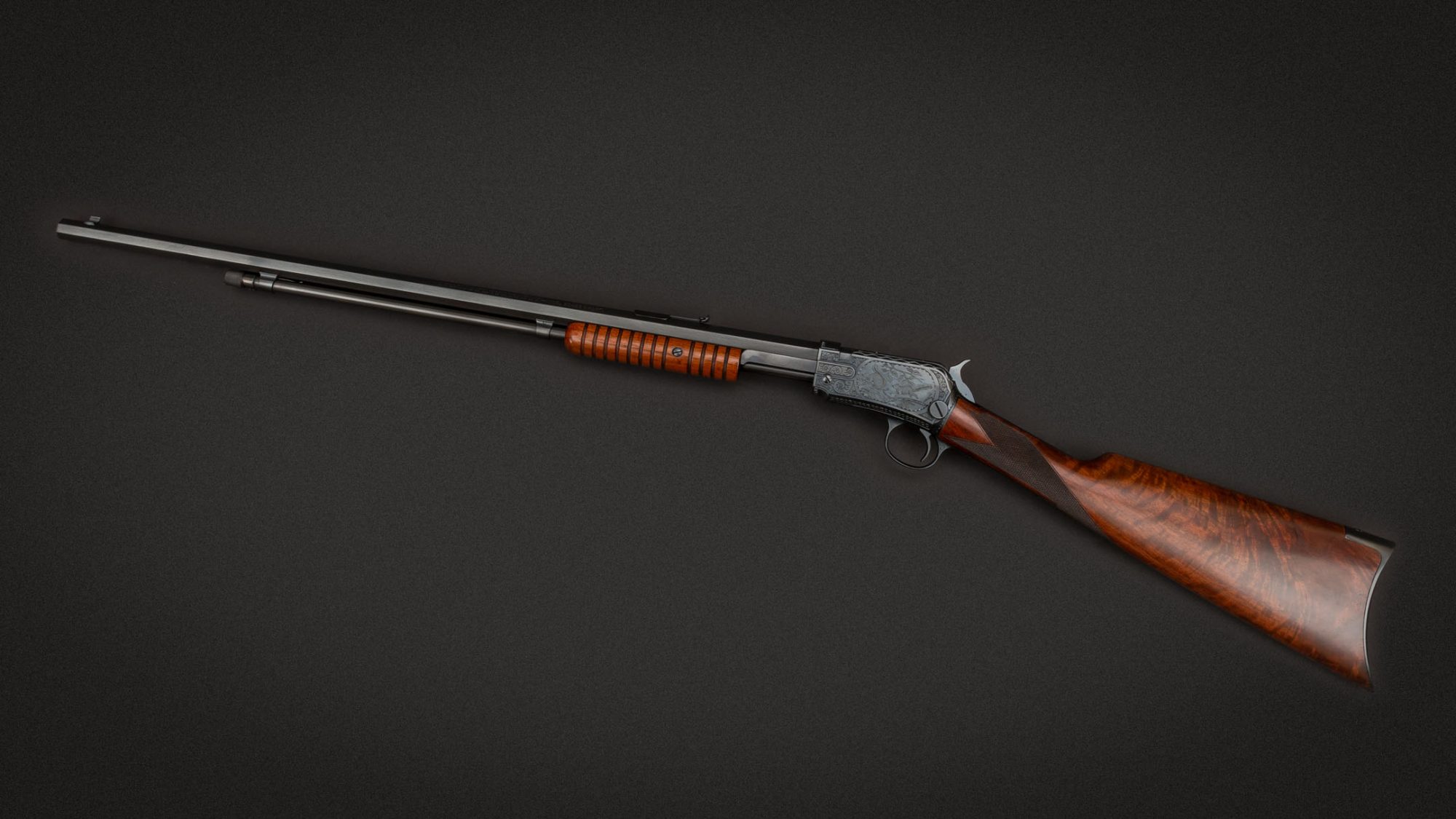 Photo of a Winchester Model 1890, restored by Turnbull Restoration Co.