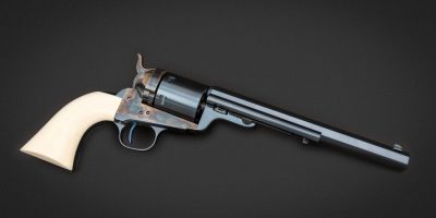 Photo of a U.S. Fire Arms (USFA) Model 1851 Richards Mason Navy Conversion revolver, for sale by Turnbull Restoration of Bloomfield, NY