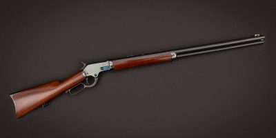 Photo of a Colt Burgess Model lever action rifle, restored by Turnbull Restoration Co.