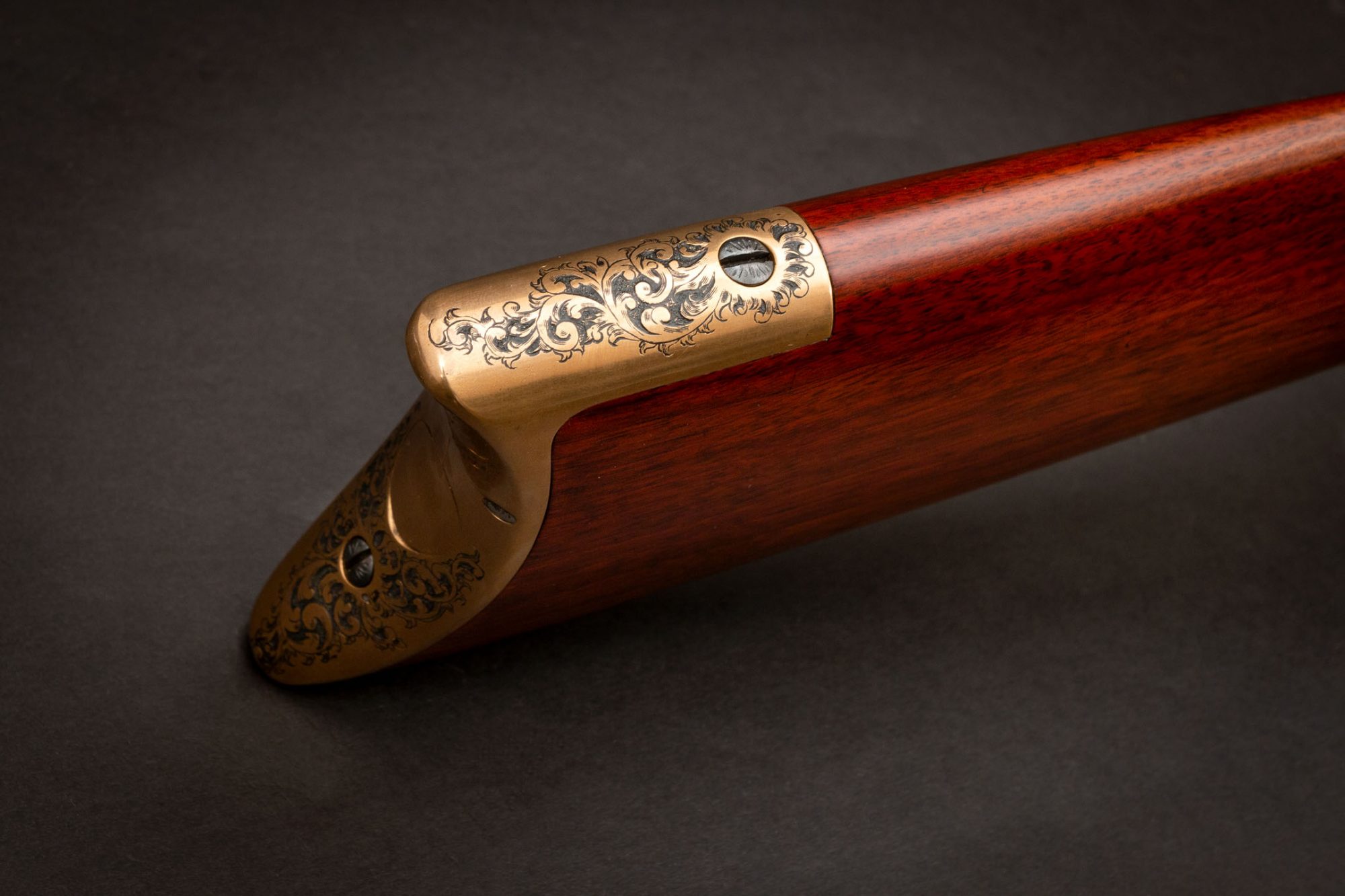 Photo of a Winchester Model 1866 rifle engraved by Ralph W. Ingle, for sale by Turnbull Restoration of Bloomfield, NY
