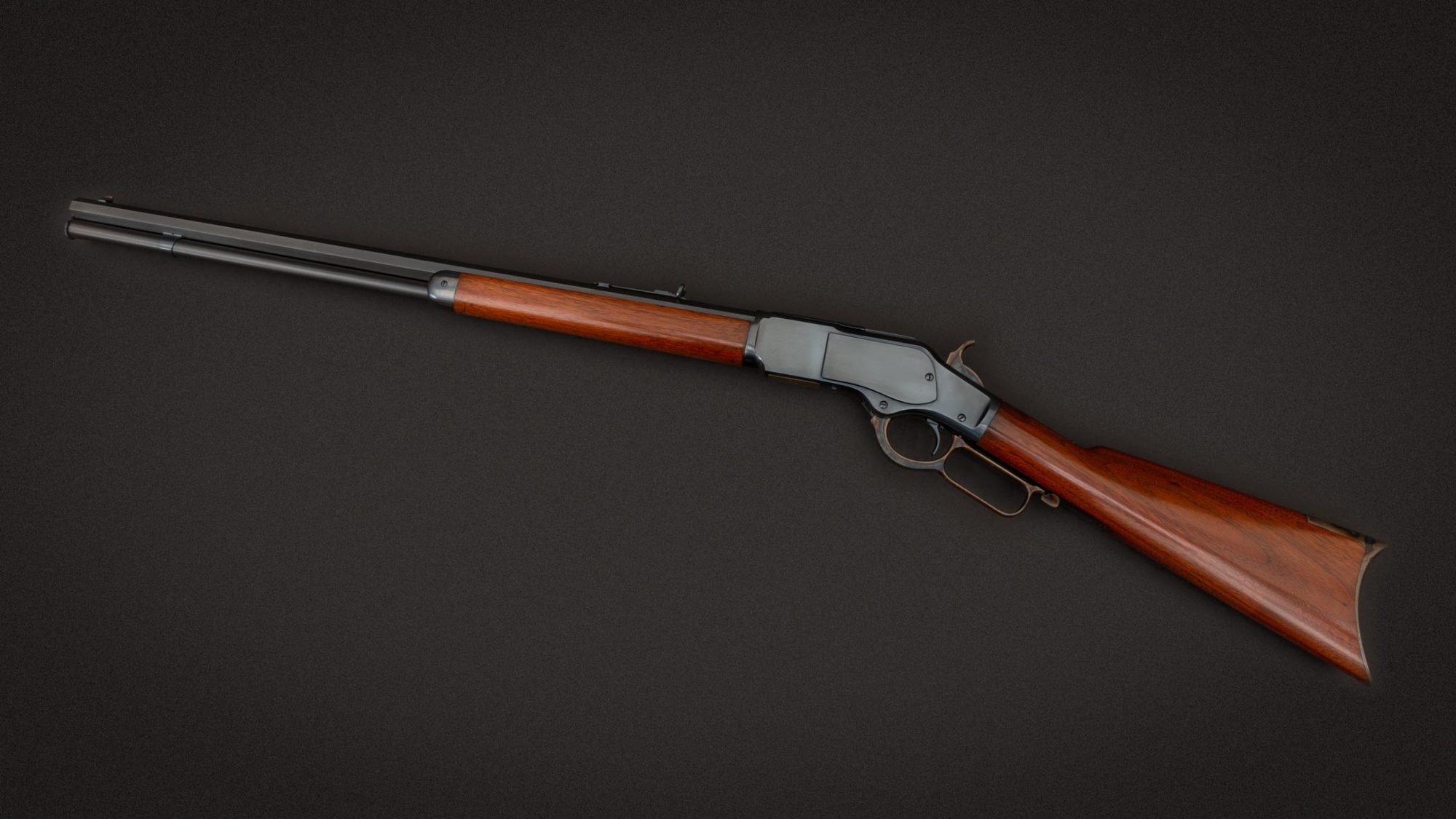 Photo of a Winchester Model 1873, restored by Turnbull Restoration Co. in 2013