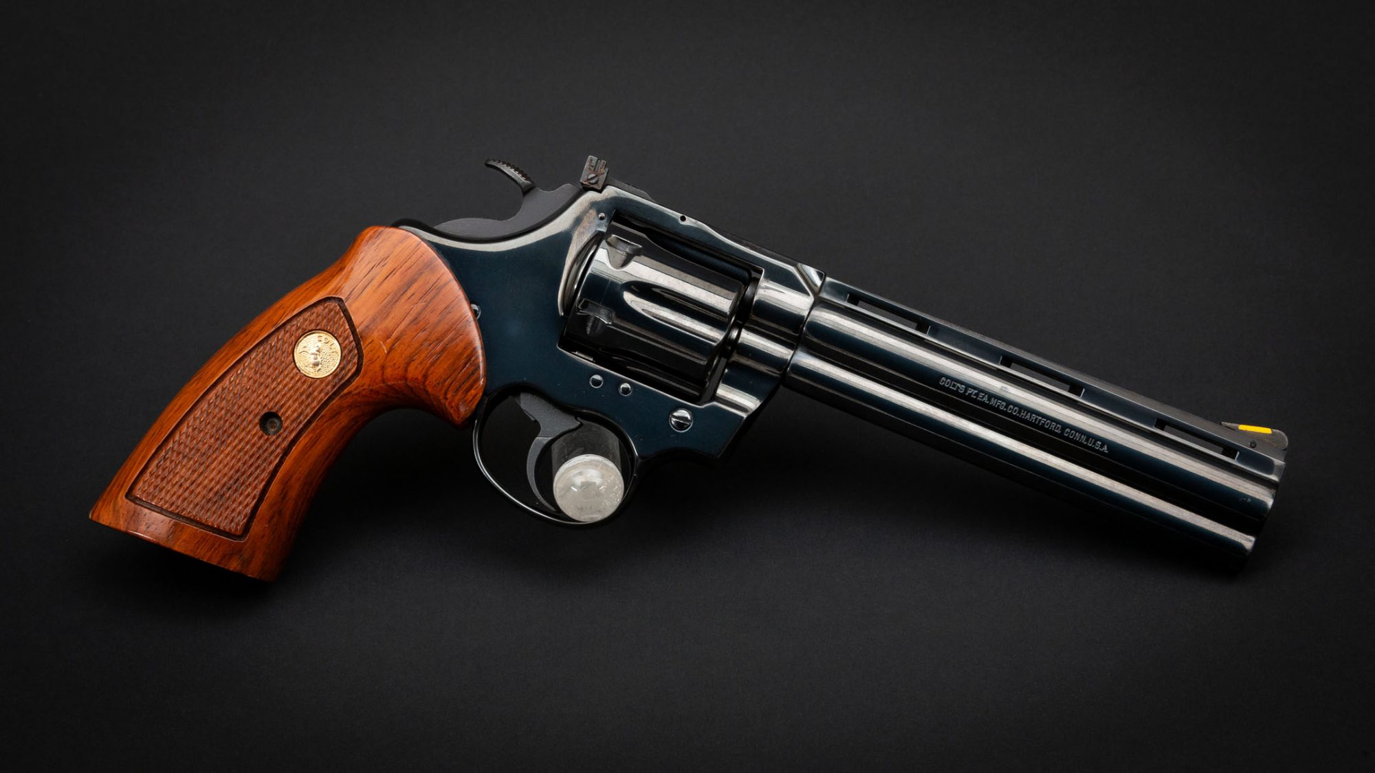 Photo of a blued Colt Boa revolver, for sale by Turnbull Restoration of Bloomfield, NY